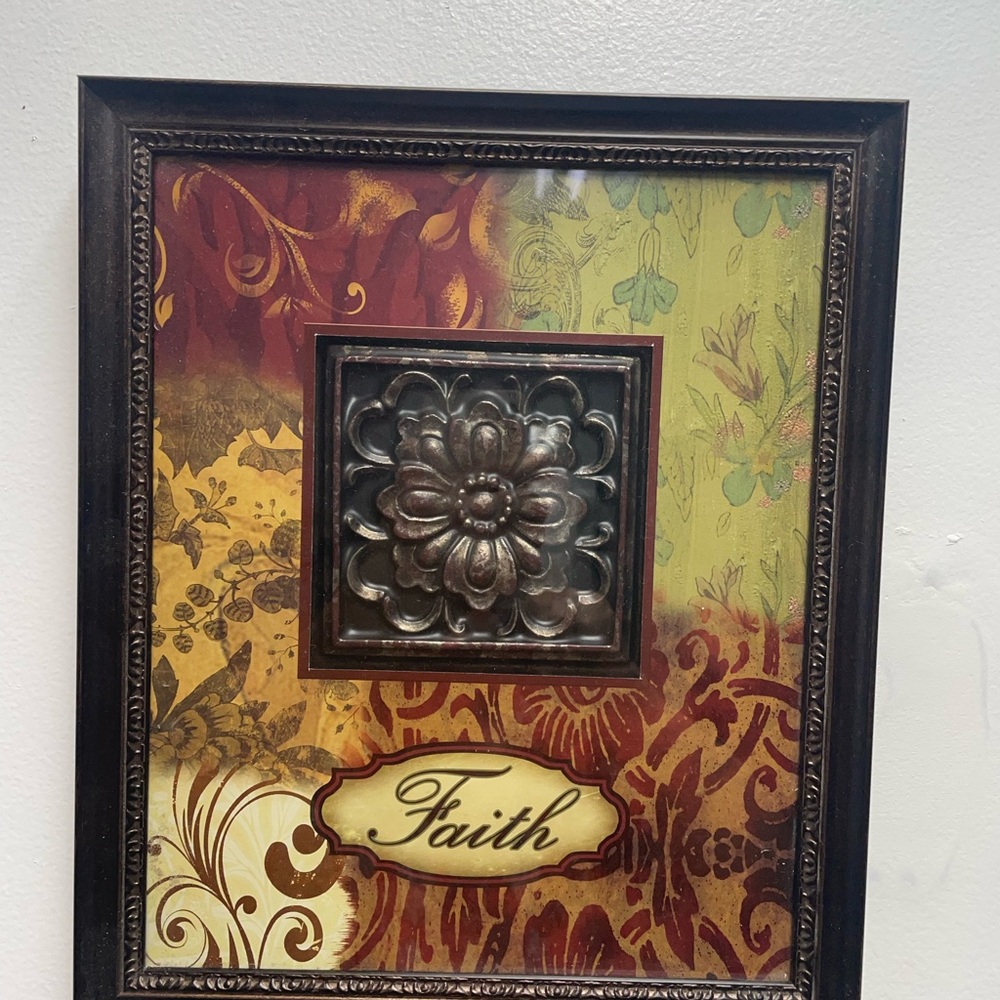 Decorative Wall Art with Floral Design